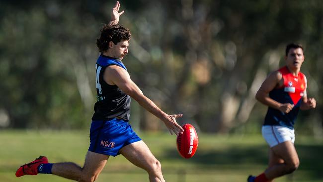 Daniel Batarilo in action for University Blues. Picture: Dennis Timm Photography