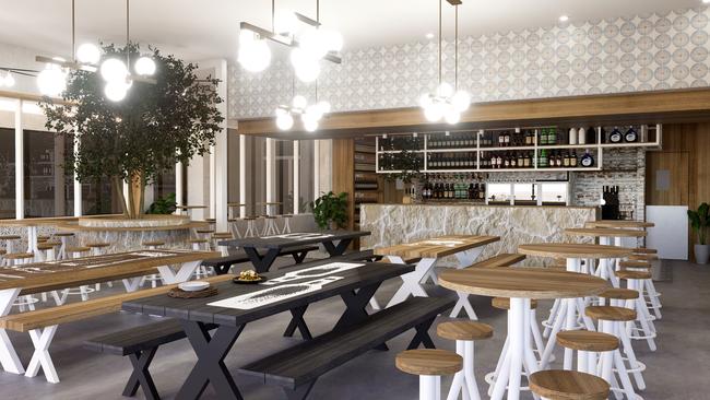 Artist impression of the planned rooftop bar in Australia Fair shopping centre in Southport on the Gold Coast.