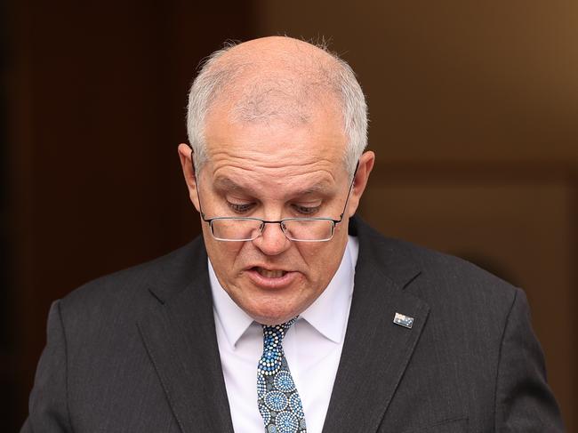 The standoff could cost Scott Morrison the election. Picture: NCA NewsWire / Gary Ramage