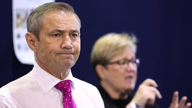 West Australian Health Minister Roger Cook made the announcement on Friday evening. Picture: Paul Kane/Getty Images