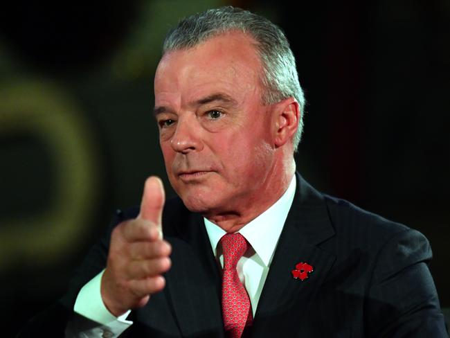 Australian War Memorial Director Brendan Nelson at a National Press Club address at the Australian War Memorial in Canberra, Wednesday, September 19, 2018. (AAP Image/Mick Tsikas) NO ARCHIVING