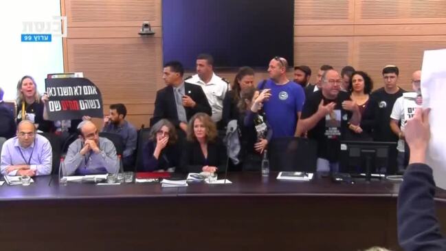 Gaza Hostage Relatives Burst Into Israeli Parliament Au