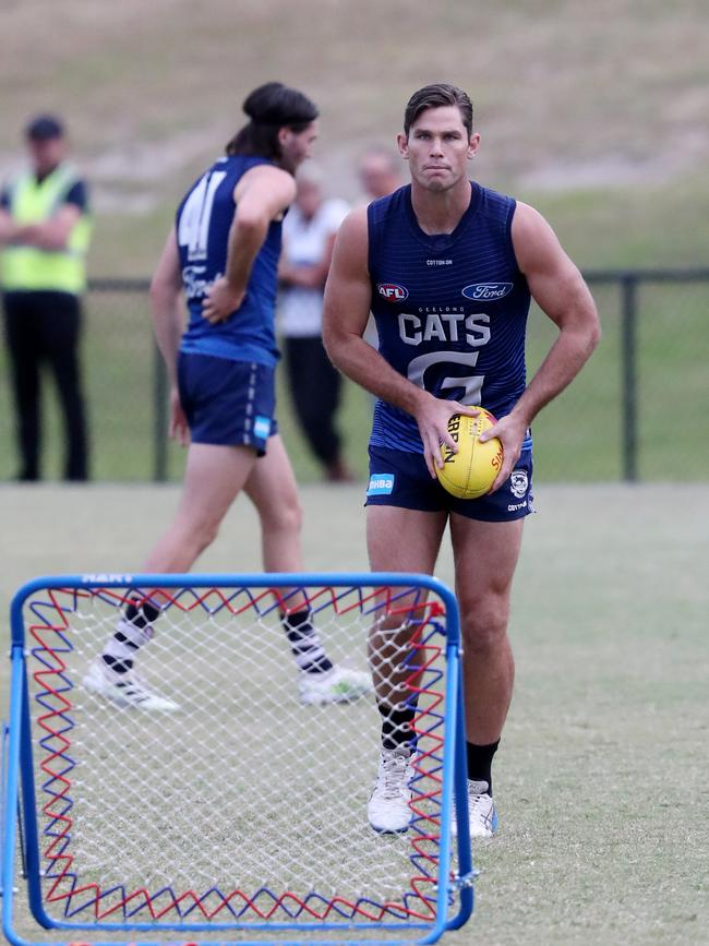 Geelong spearhead Tom Hawkins. Picture: Sarah Reed