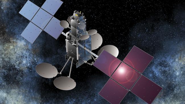 An artist's impression of an NBN Co satellite.