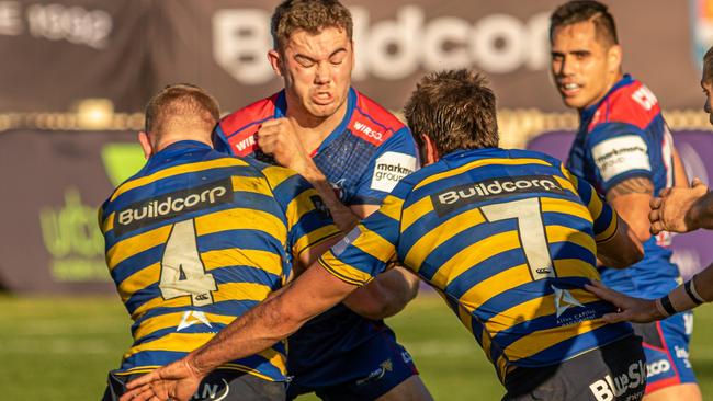 Manly lock Max Douglas in action against Sydney Uni. Pic: Adam MacDonald