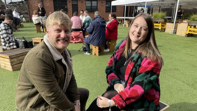 Jonathan Robinson and Laura Brunt at the 2023 Mould Cheese Festival in Melbourne. Picture: Athos Sirianos.