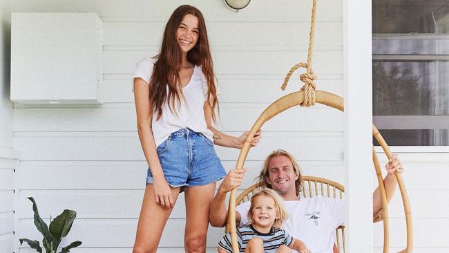 Musician Kita Alexander, Owen Wright and their son Vali. Pic: Instagram.