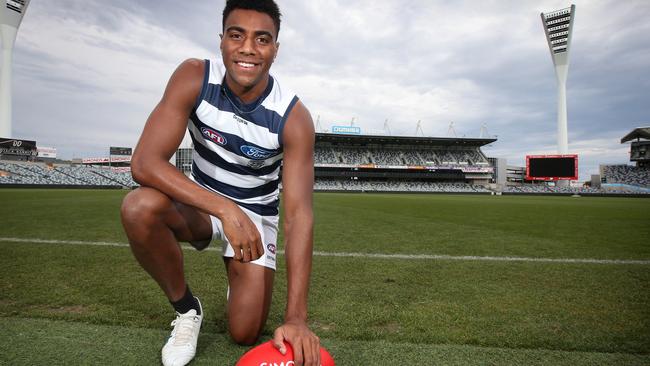 Geelong footballer Esava Ratugolea. Picture: Glenn Ferguson