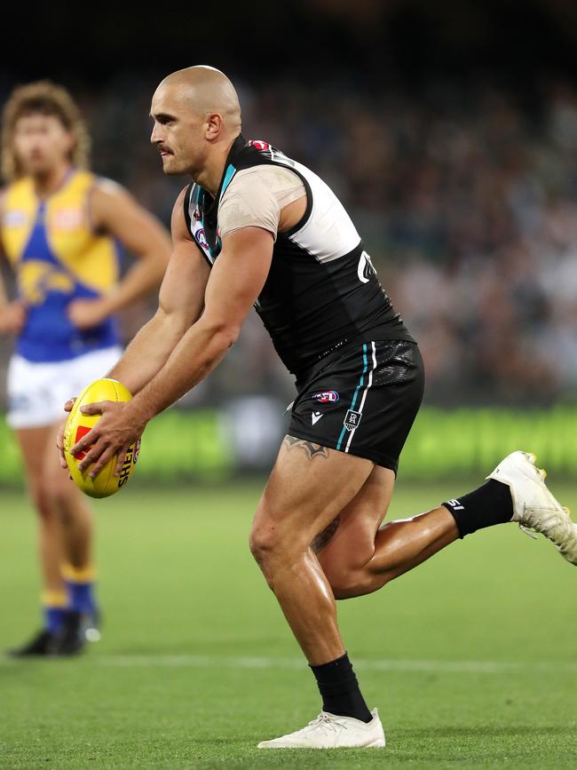 Powell-Pepper will play his 100th game for the Power. Picture: AFL Photos/Getty Images