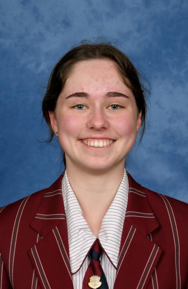 Clairvaux Mackillop College top student Bailey Seal. Picture: supplied