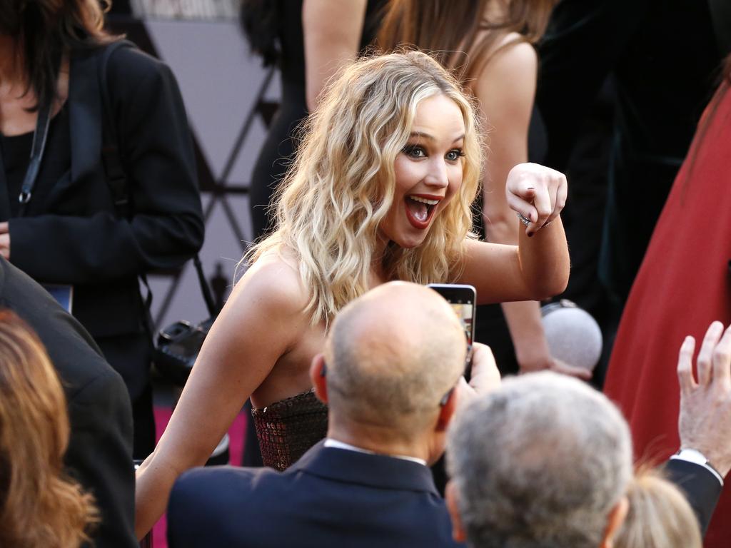 Jennifer Lawrence attends the 90th Annual Academy Awards at the Dolby Theatre on March 4, 2018 in Hollywood, California. Picture: AP