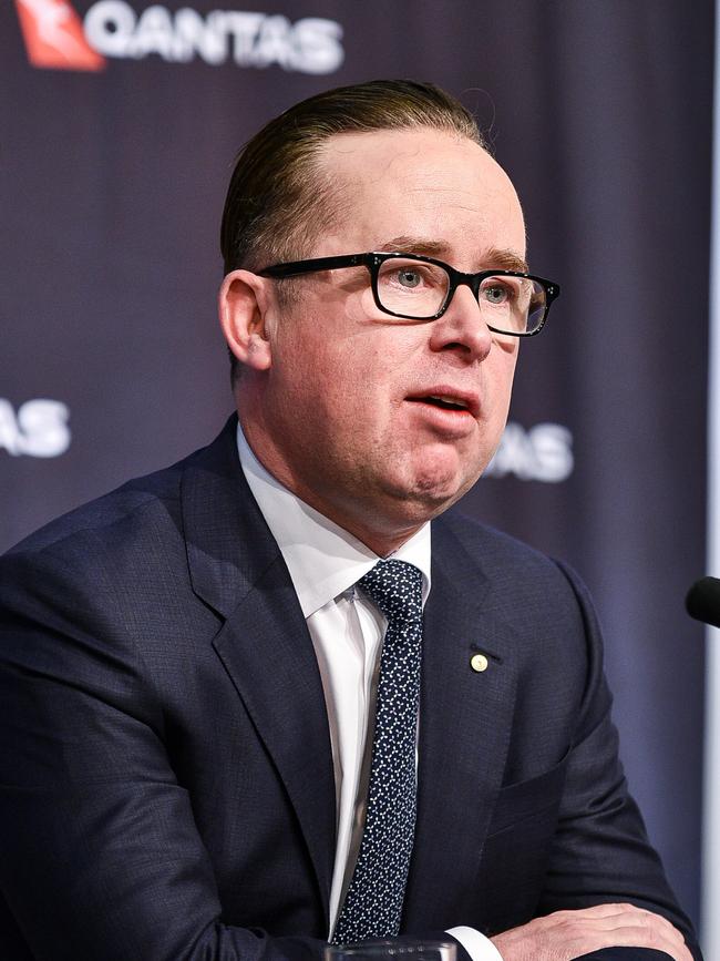 Pugnacious Qantas chief Alan Joyce. Picture: Flavio Brancaleone