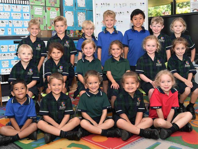 St Luke's Anglican School Prep B. <br/><p>Front row from left: Jiyansh, Phillip, Imogen, Ashleigh, Katia.</p><p>Middle row from left: Thomas, Liliana, Aubrey, Frankie, Anna, Maci.</p> Back row from left: Zaylen, Hudson W, Cavalli, Madden, Rishan, Hudson H, Anna.