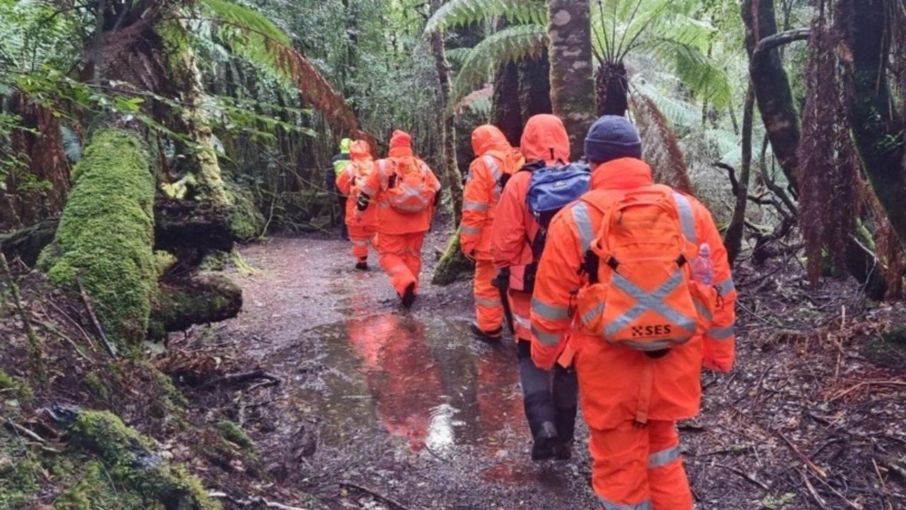 SES crews and police spent nearly two weeks searching for Ms Cremer. Picture: Tasmania Police.