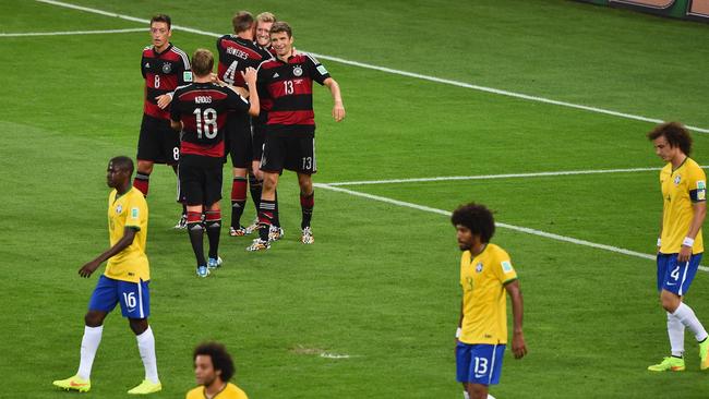 Brazil simply fell apart at the seams. (Jamie McDonald/Getty Images)