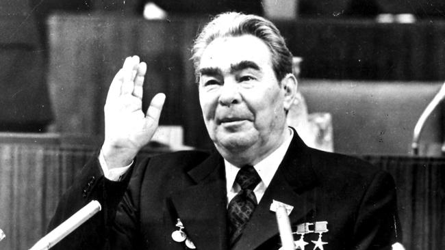 Former Soviet president Leonid Brezhnev in 1977.