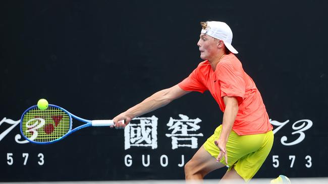 Cruz Hewitt continues to push for his debut spot on the Challenger Tour. Picture: Mark Stewart