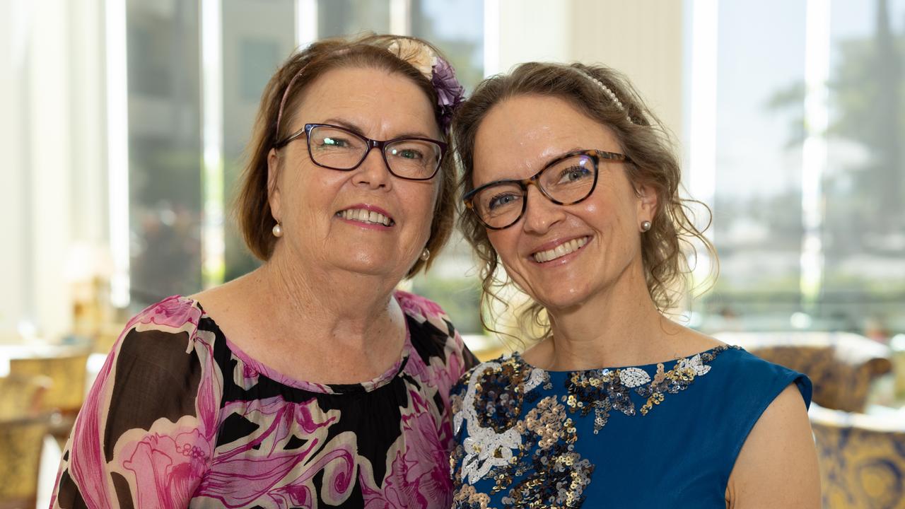 Lorraine Pennell and Deanne Pennell at the Trinity Lutheran College Mother's Day high tea fundraiser at the Palazzo Versace on Saturday, May 13. For The Pulse. Picture: Celeste Humphrey