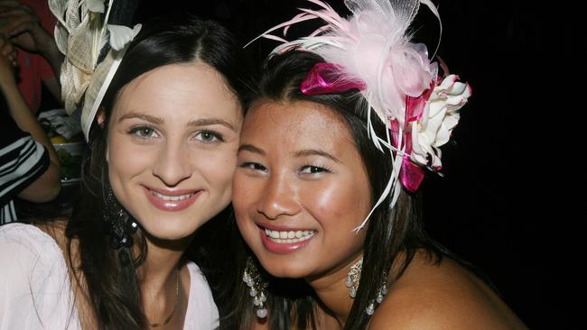 Alex La Macchia and Nina Bakker embraced Melbourne’s Spring Racing way back in 2010. Picture: Tanya Fry