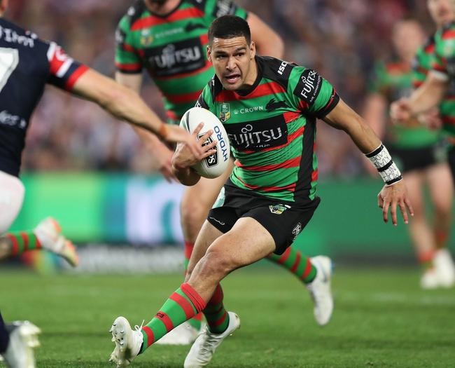South Sydney Rabbitohs five-eighth Cody Walker in action during the NRL finals. Picture: Brett Costello