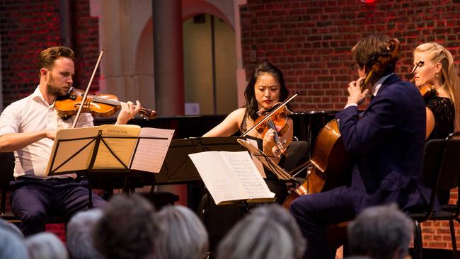 The Doric String Quartet have been performing in their first tour for Musica Viva Australia. Picture: Ronald Knapp