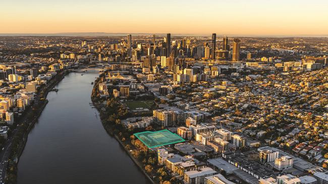 The 1.25ha riverfront site at 117 Victoria St, West End bought by Traders in Purple.