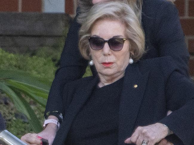 SYDNEY, AUSTRALIA - NewsWire Photos - OCTOBER 1, 2024:Guests and Family arrive for the Robyn Buttrose Funeral at St Mary Magdalene Church, Rose Bay. Ita ButtrosePicture: NewsWire / Simon Bullard