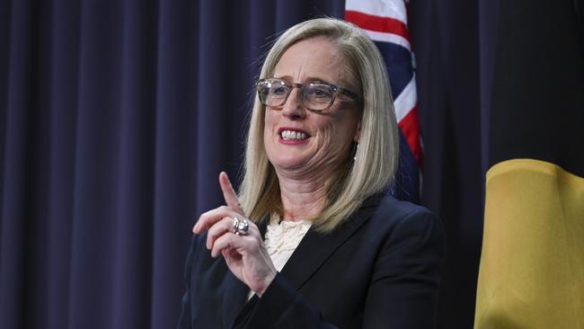 Finance Minister Katy Gallagher said Ms Bullock would lead with a ‘reform agenda’. Picture: NCA NewsWire / Martin Ollman