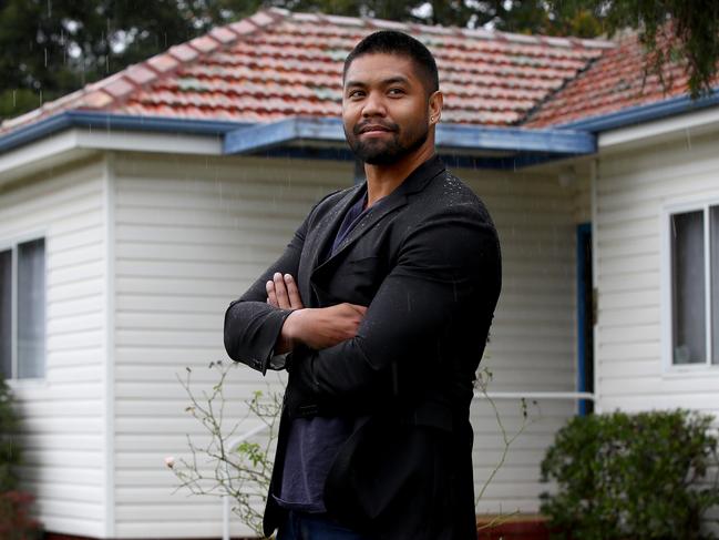 Jordan de Vera recently refinanced the mortgage on his Western Sydney house after growing anxious with the weight of his monthly repayments. Picture: Toby Zerna