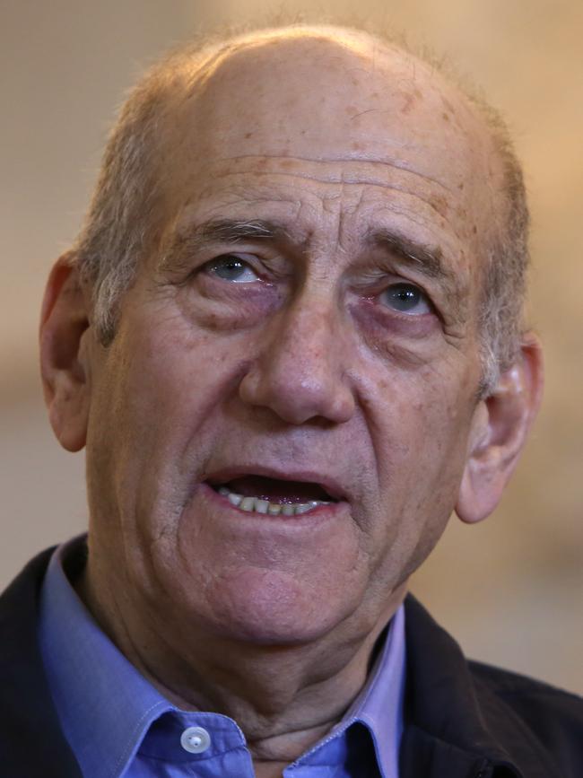 Former Israeli prime minister Ehud Olmert. Picture: AFP