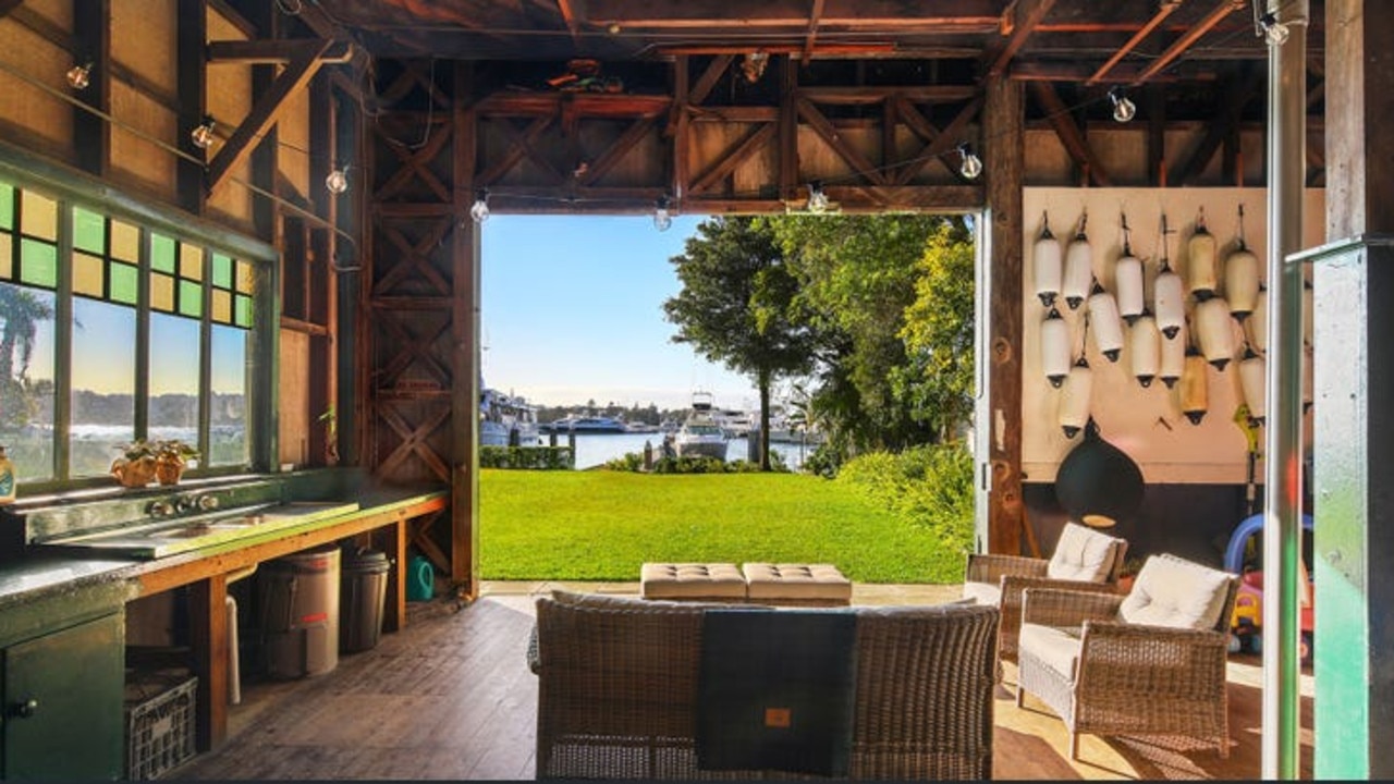 Features of the boat shed. Picture: rea.com.au