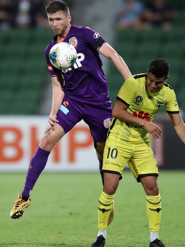 Alex Grant in action for Perth Glory in 2020. Picture: Gary Day/AAP Image