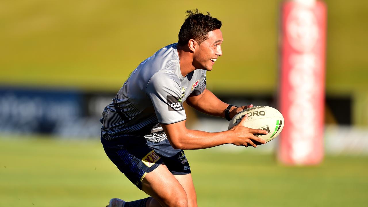 Former North Queensland Cowboy Te Maire Martin has recovered from a brain bleed and is now playing club rugby. Picture: Alix Sweeney.