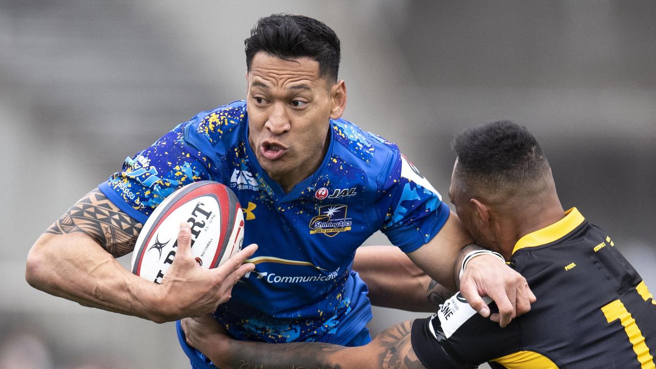 Japan-based Israel Folau is set to play for Tonga in July and could face Australia A. Photo: AFP