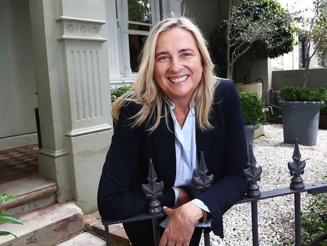 21/2/17: AT HOME with Dominique Ogilvie at her Woollahra house in Sydney. John Feder/The Australian.