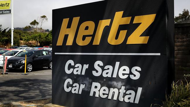 The Florida-based car rental company entered bankruptcy proceedings in the US, hoping to survive a drop-off in ground traffic. Picture: Getty/AFP