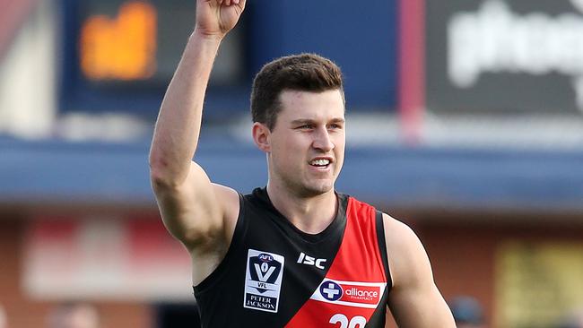 Jackson Merrett, playing for Essendon a couple of years ago, will not coach East Point in 2024. Picture: Michael Klein