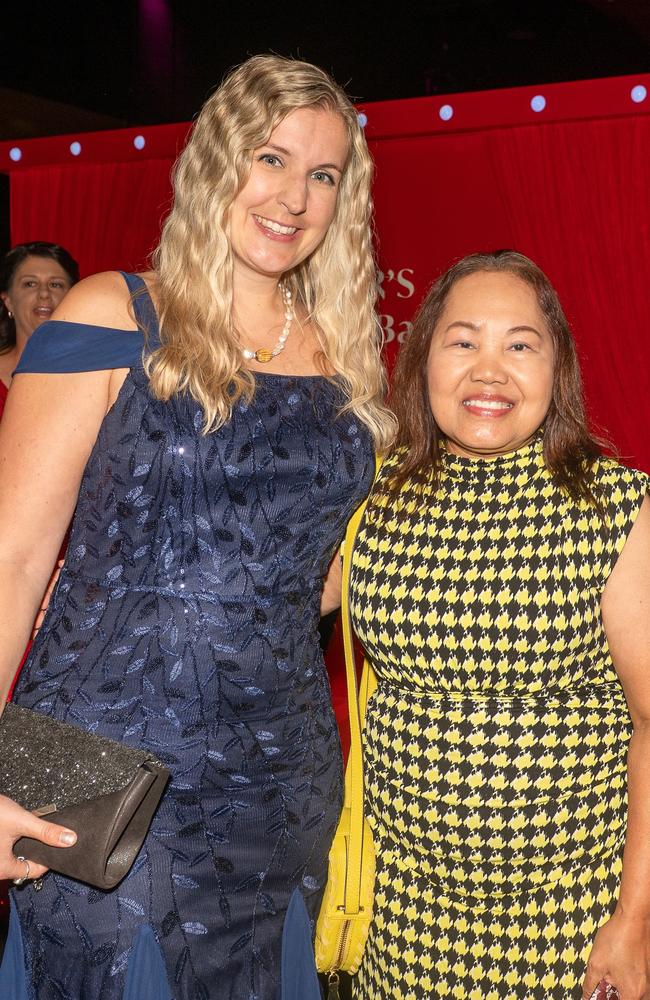 Sabrina Probst and Winnie Lamoste at Mackay Mayor's Charity Ball Saturday 10 May 2025 Picture: Michaela Harlow