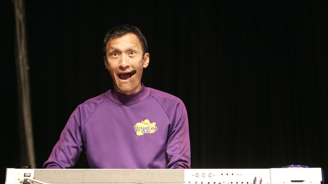 The Wiggles perform at the Cairns Convention Centre. Wiggles performer Jeff.