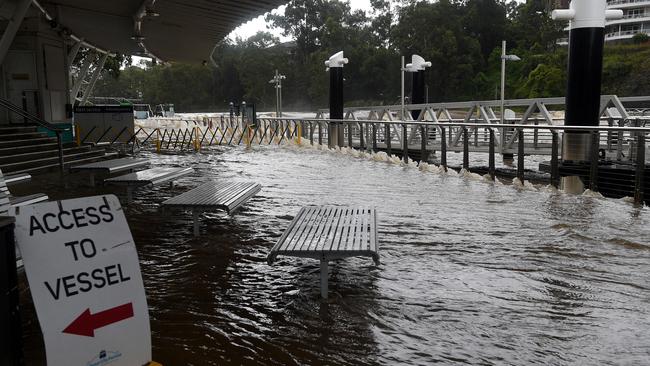 Ferry services came to a halt. Picture: Bianca De Marchi