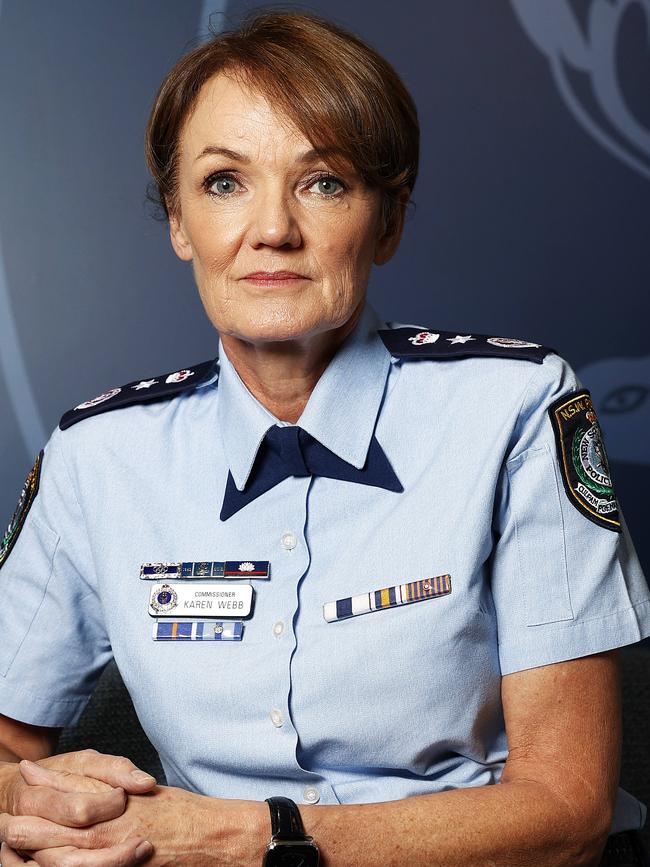 New South Wales Police Commissioner Karen Webb said one of the issues may be training. Picture: Tim Hunter.