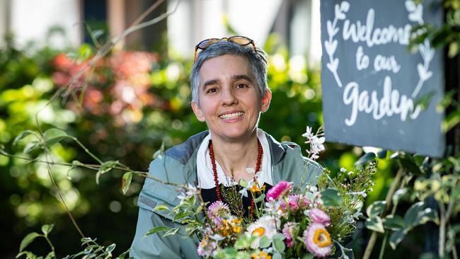 Owner and award-winning gardener Melanie Ackerman. Picture: AAP