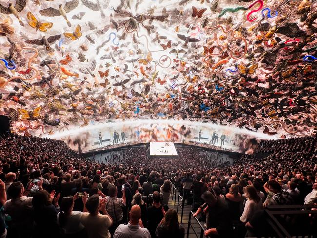 U2’s rock concert in Sphere. It’s a strange vibe. Picture: Sandrine Mulas/Hans Lucas