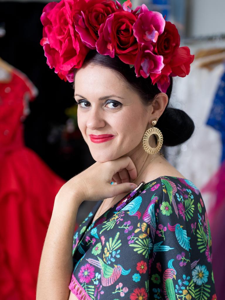 Mackay designer Anna Dutton in her studio ahead of the Real Body Runway Show.