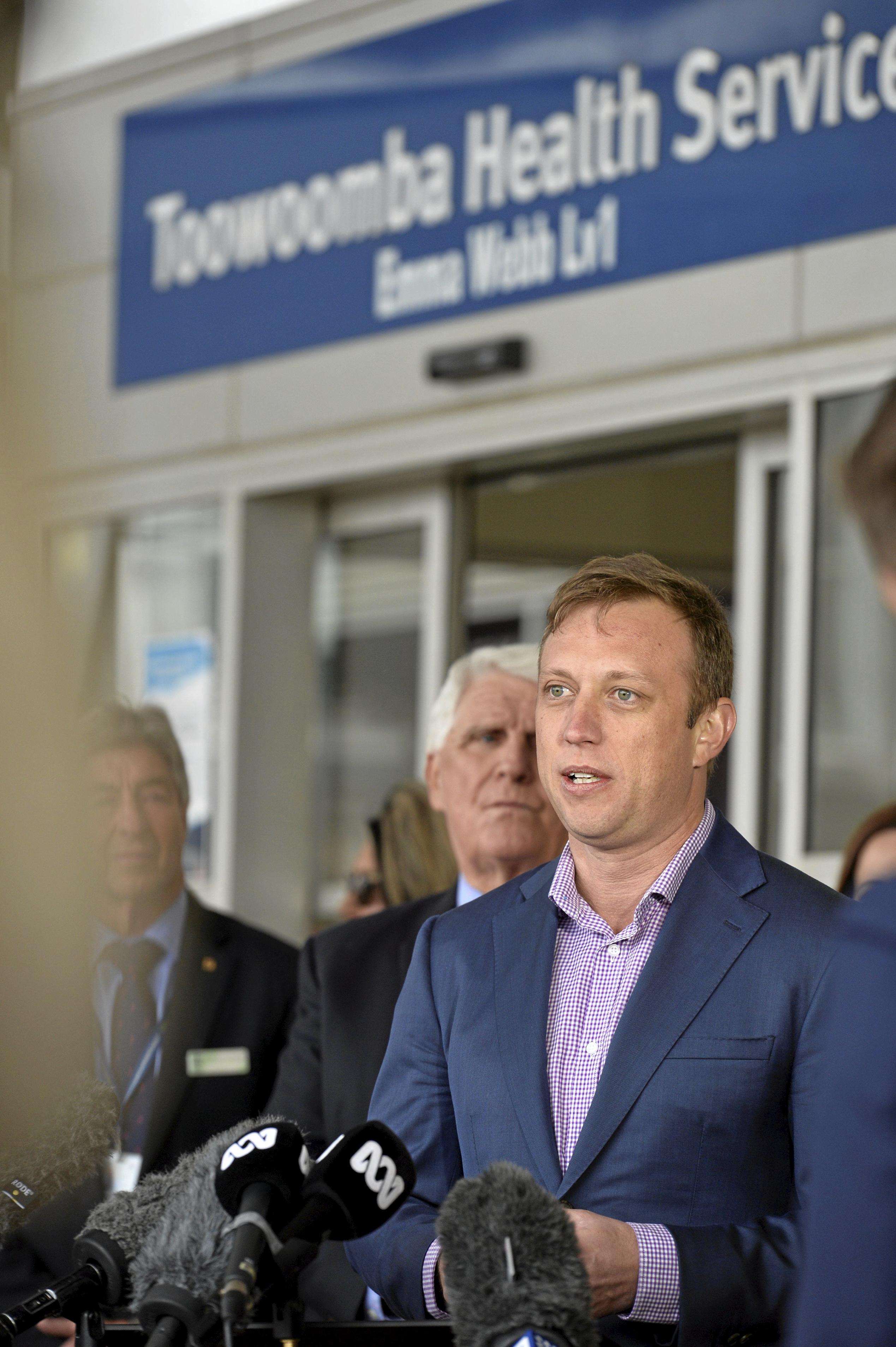 Premier Annastacia Palaszczuk and Minister for Health and Minister for Ambulance Services Dr Steven Miles at Toowoomba Hospital. Cabinet in Toowoomba. September 2018. Picture: Bev Lacey