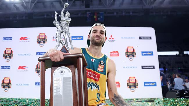 Reports emerged on Tuesday that Tasmania JackJumpers star Jack McVeigh has signed a two-way deal NBA deal with Houston Rockets. (Photo by Daniel Pockett/Getty Images)