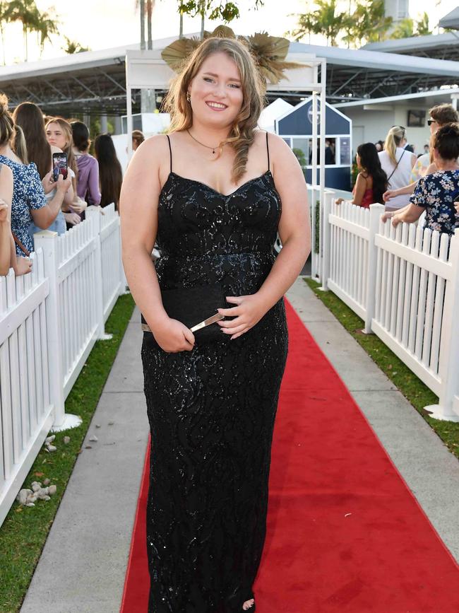 Amelie Nelson at the 2023 Caloundra State High School Year 12 formal. Picture: Patrick Woods.