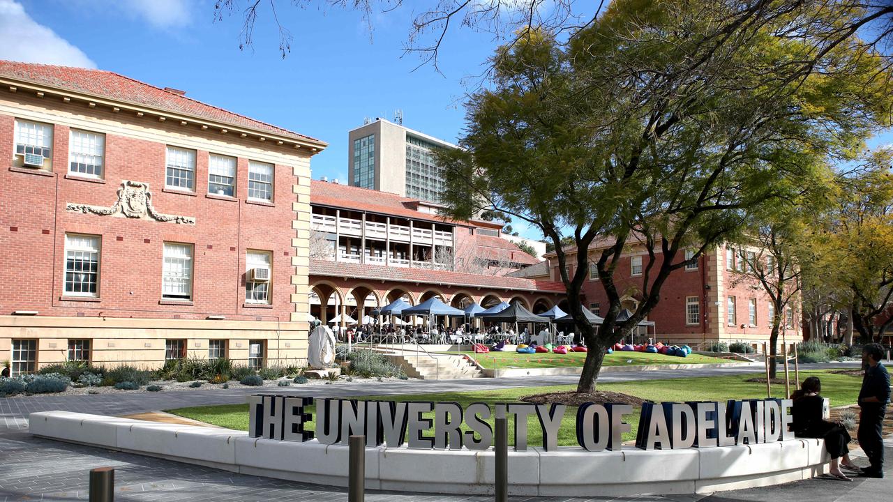 The University of Adelaide. Picture: Kelly Barnes