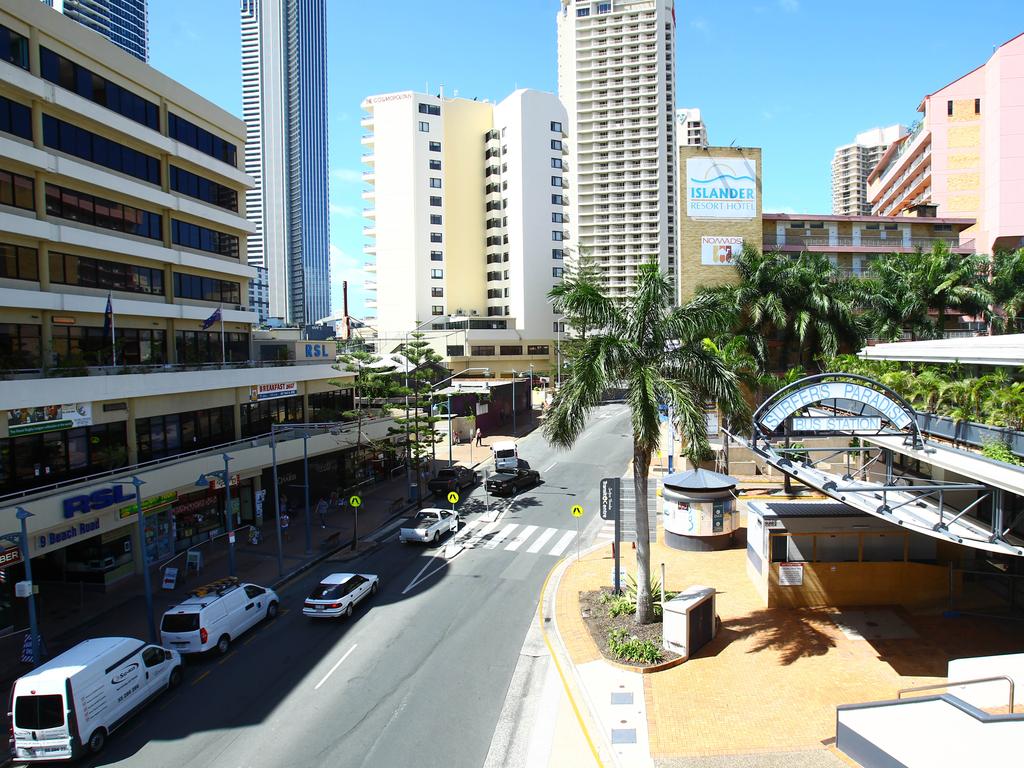 A general view of Beach Road in Surfers Paradise.