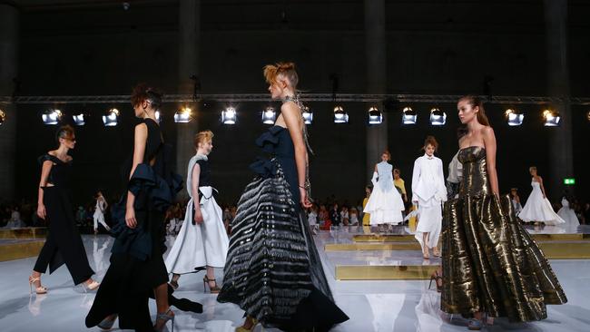 Toni Maticevski, opening show at Australian Fashion Week, held at The Cutaway, Barangaroo in Sydney. Britta Campion / The Australian.